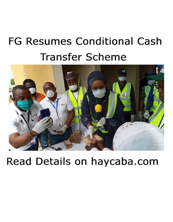 FG Resumes Conditional Cash Transfer Scheme