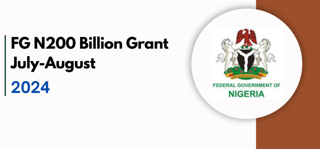 Nigeria FG N200 Billion Grant July-August 2024: Eligibility, Requirements, How to Apply